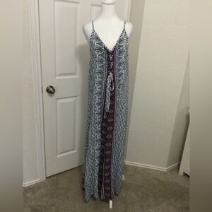 Ganji Floral Cotton Blend Maxi Dress Size L